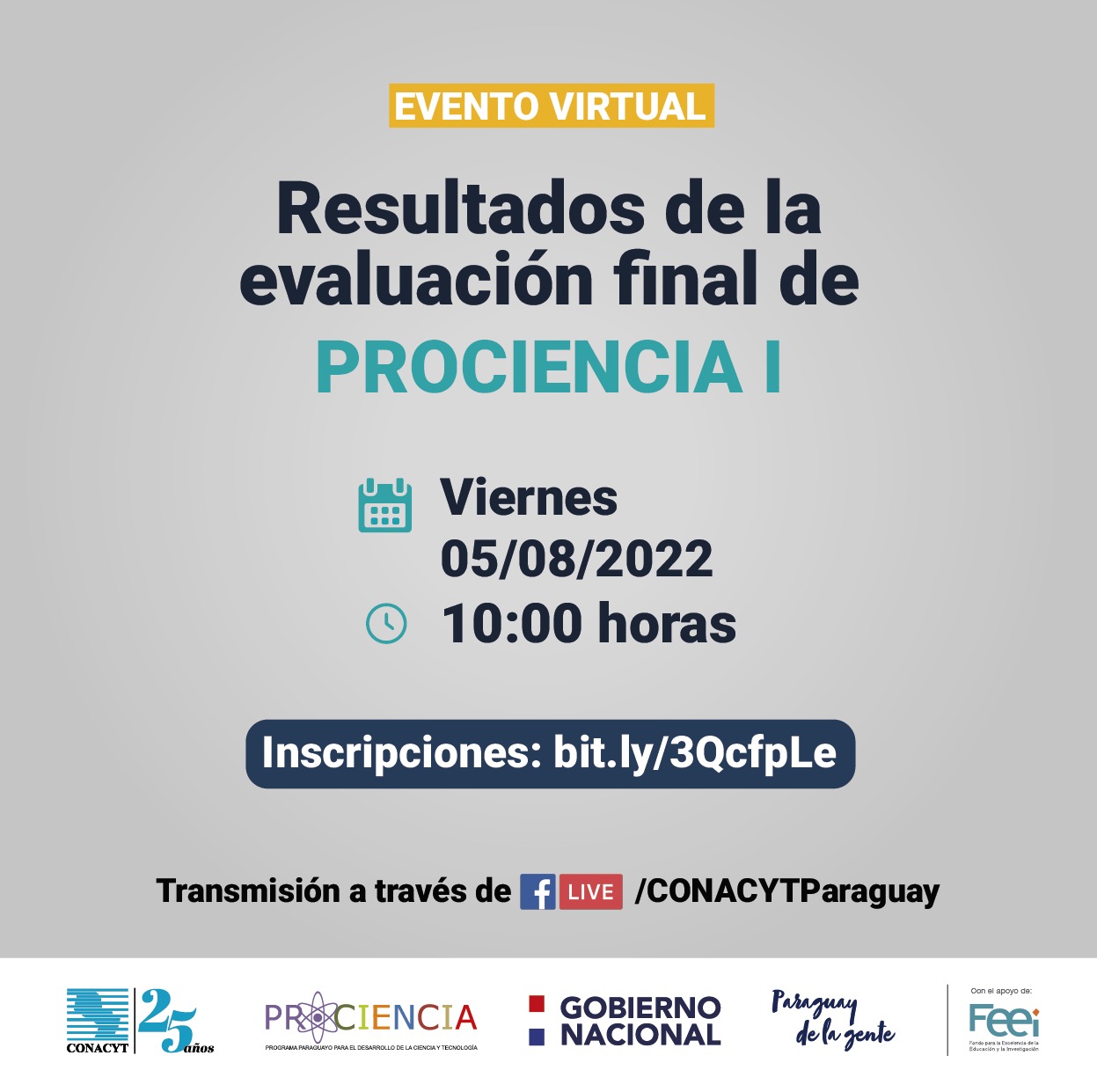 Resultados de la Evaluación Final de PROCIENCIA I Conacyt